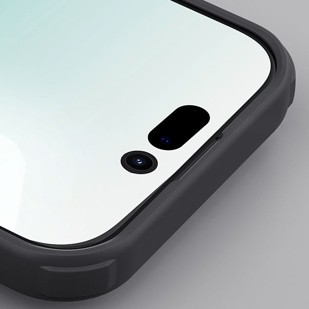 Handyhülle für iPhone 17, Nillkin Frosted Shield Pro, Durchscheinend-Schwarz
