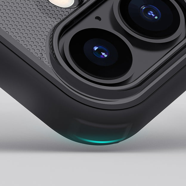 Handyhülle für iPhone 17, Nillkin Frosted Shield Pro, Durchscheinend-Schwarz