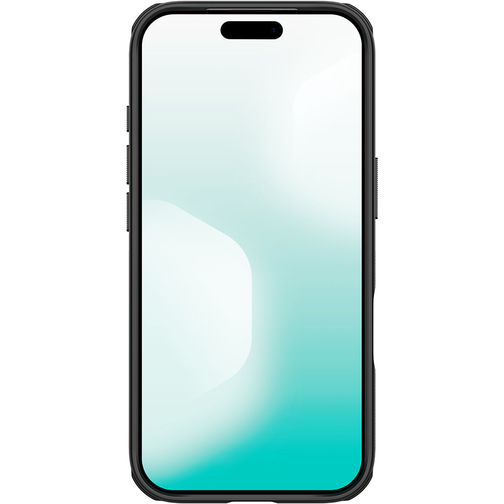 Handyhülle für iPhone 17 Pro, Nillkin Frosted Shield Pro, Durchscheinend-Schwarz