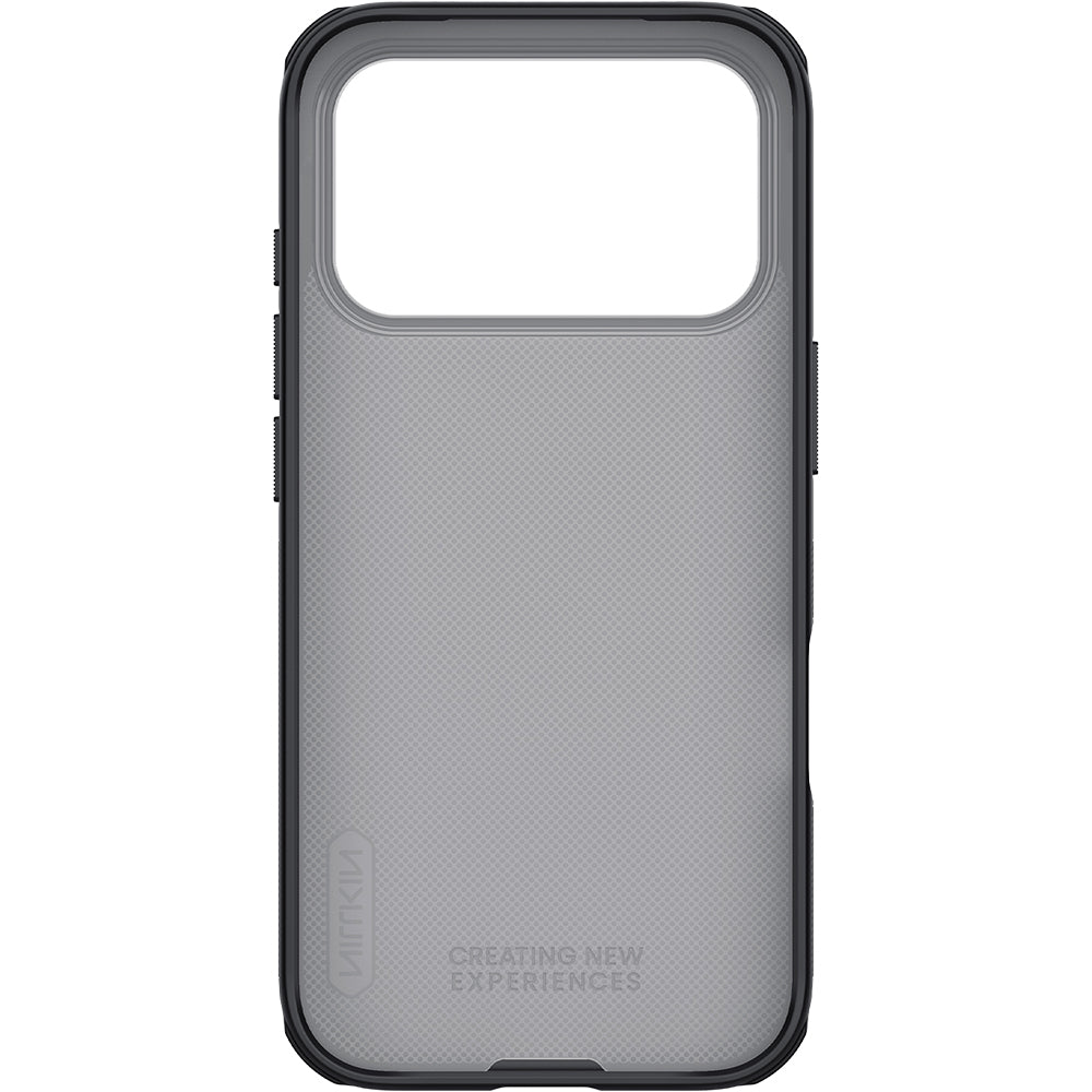Handyhülle für iPhone 17 Pro, Nillkin Frosted Shield Pro, Durchscheinend-Schwarz