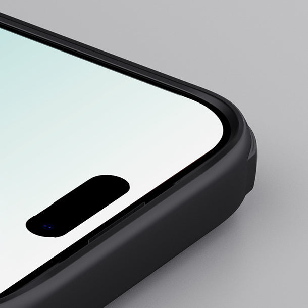 Handyhülle für iPhone 17 Pro, Nillkin Frosted Shield Pro, Durchscheinend-Schwarz