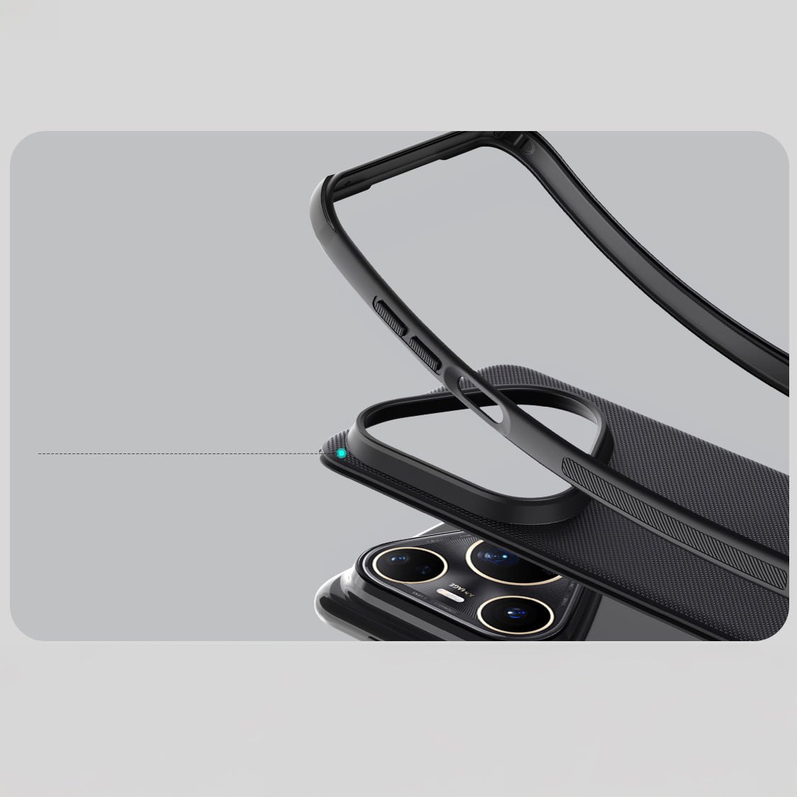 Handyhülle für Huawei Pura 80 Ultra, Nillkin Frosted Shield Pro Magnetic mit MagSafe, Schwarz