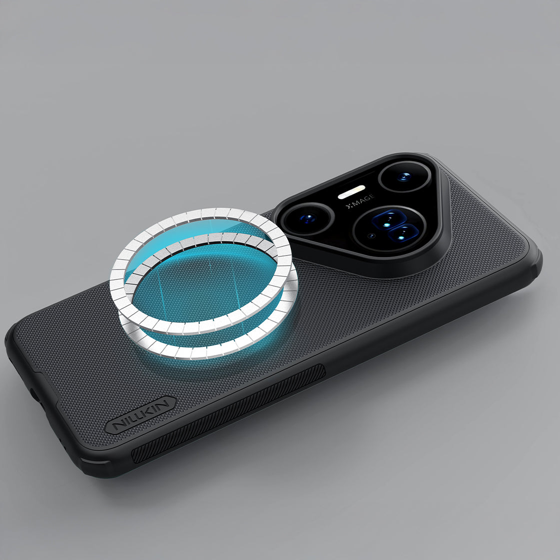 Handyhülle für Huawei Pura 80 Pro / 80 Pro Plus, Nillkin Frosted Shield Pro Magnetic mit MagSafe, Schwarz