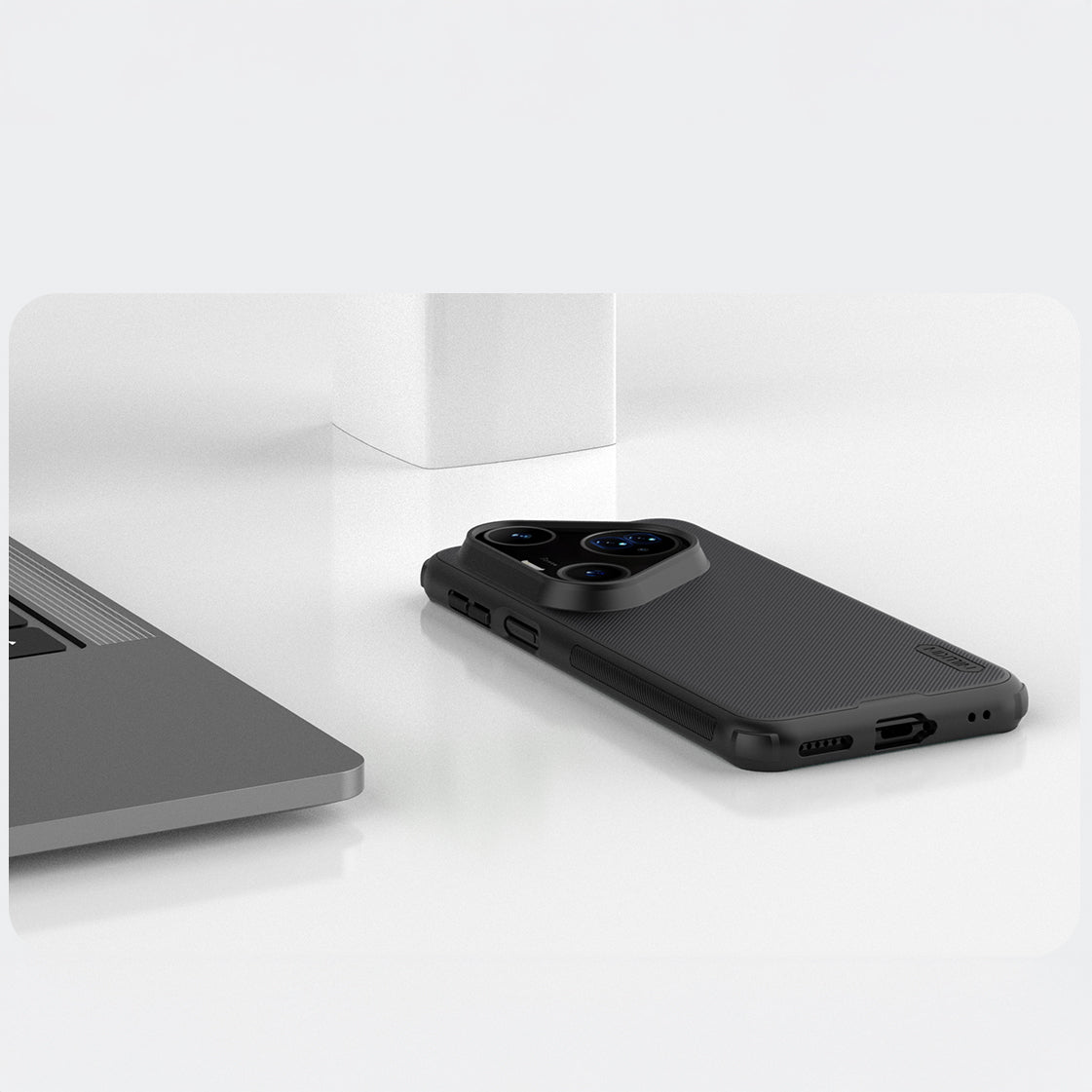 Handyhülle für Huawei Pura 80 Pro / 80 Pro Plus, Nillkin Frosted Shield Pro Magnetic mit MagSafe, Schwarz