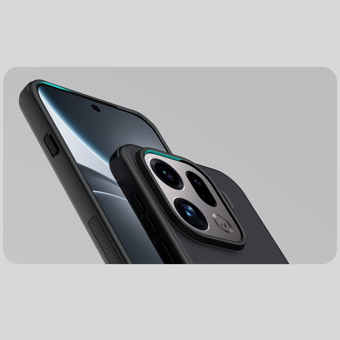 Handyhülle für Oppo Find X9 Pro, Nillkin Frosted Shield Pro Magnetic mit MagSafe, Schwarz