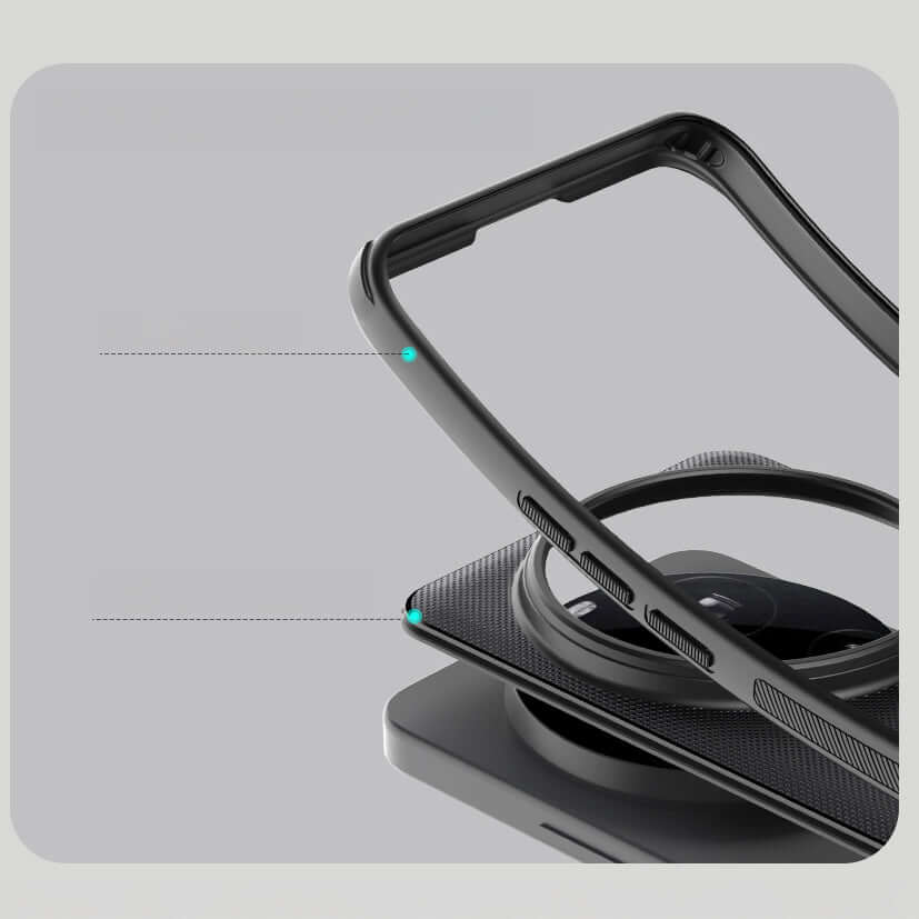 Handyhülle für Xiaomi 15 Ultra, Nillkin Frosted Shield Pro Magnetic mit MagSafe, Schwarz
