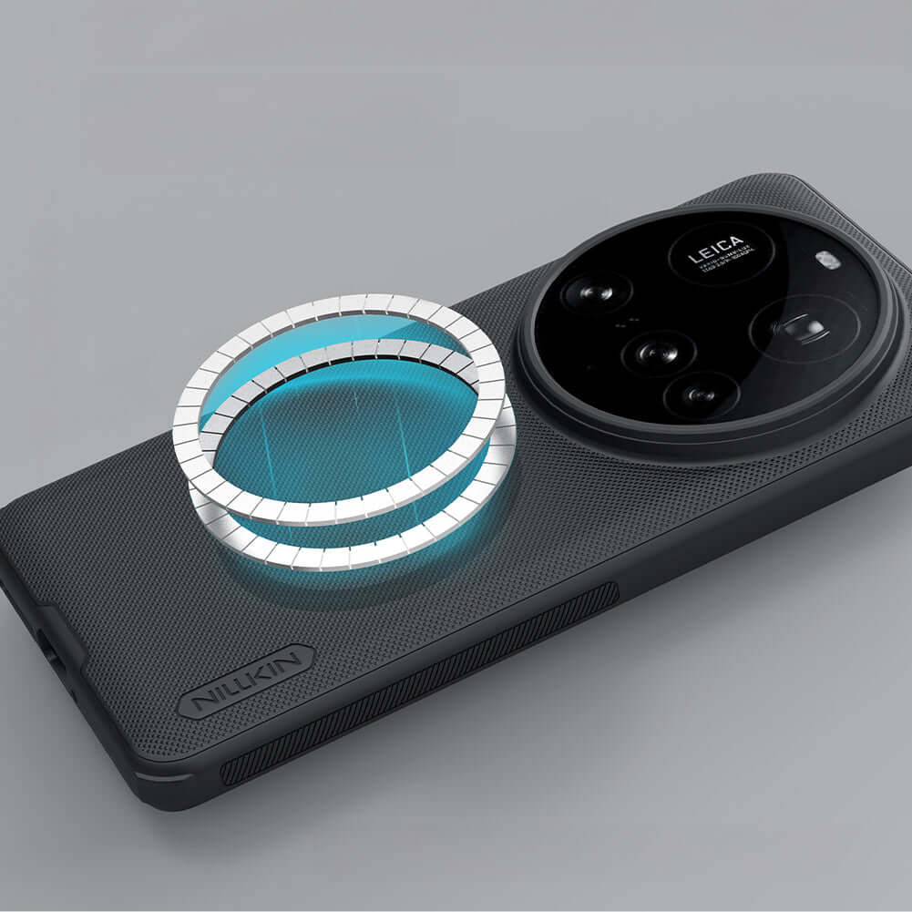 Handyhülle für Xiaomi 15 Ultra, Nillkin Frosted Shield Pro Magnetic mit MagSafe, Schwarz