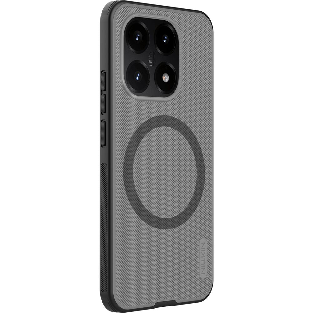 Handyhülle für Xiaomi 15T, Nillkin Frosted Shield Pro Magnetic mit MagSafe, Durchscheinend mit schwarzen Rahmen