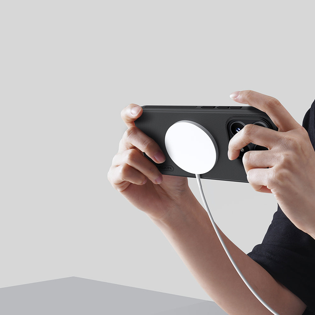 Handyhülle für Xiaomi 17, Nillkin Frosted Shield Pro Magnetic mit MagSafe, Schwarz