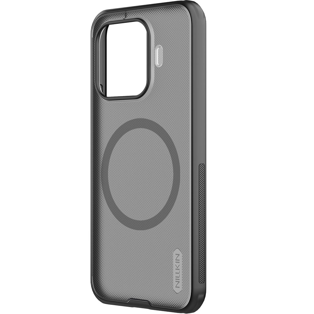 Handyhülle für Xiaomi 17T Pro, Nillkin Frosted Shield Pro Magnetic mit MagSafe, Rauchfarben-Schwarz