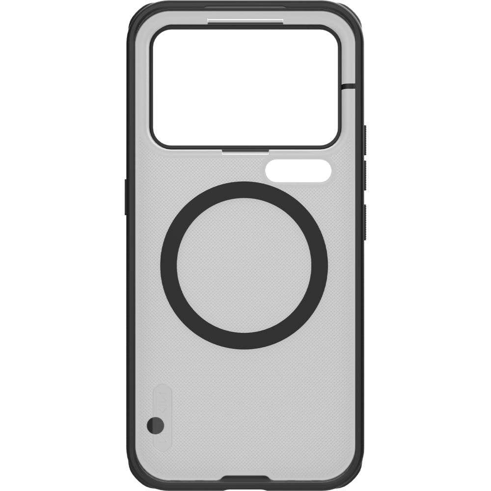 Handyhülle für Xiaomi 18 Pro Max, Nillkin Frosted Shield Pro Magnetic mit MagSafe, Geräuchert mit schwarzem Rahmen (6/6)