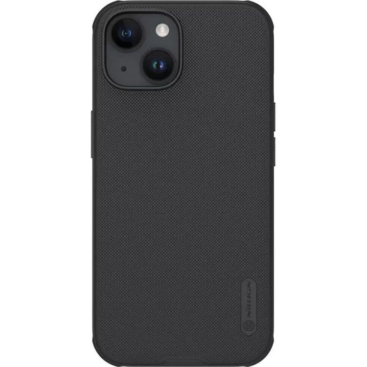 Handyhülle für iPhone 15, Nillkin Frosted Shield Pro mit MagSafe, Schwarz