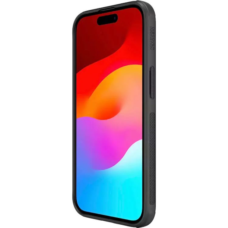 Handyhülle für iPhone 15, Nillkin Frosted Shield Pro mit MagSafe, Schwarz