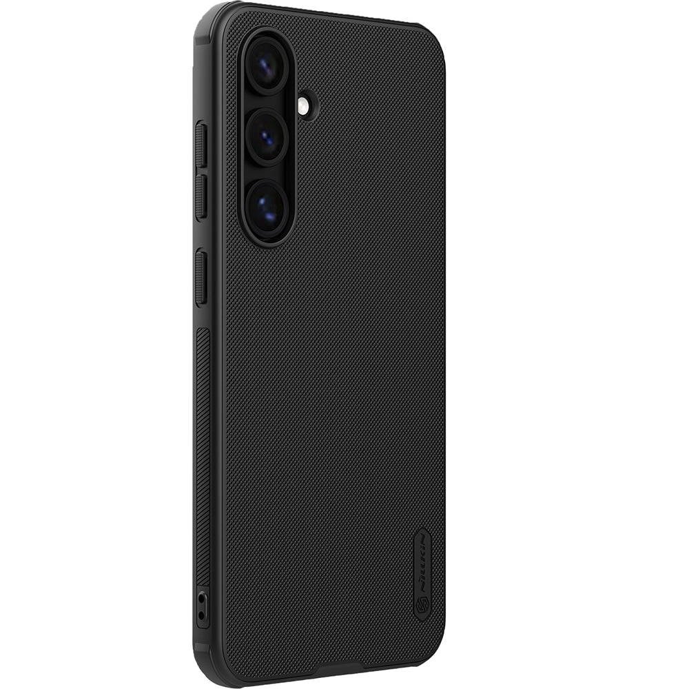 Handyhülle für Galaxy S24 FE, Nillkin Frosted Shield Pro Magnetic, Schwarz