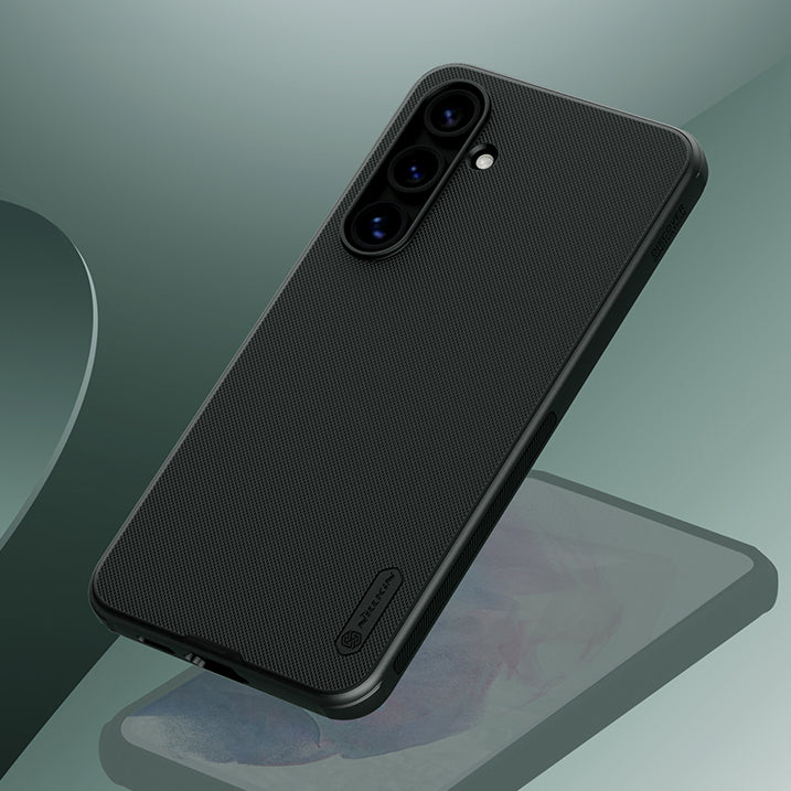 Handyhülle für Galaxy S24 FE, Nillkin Frosted Shield Pro Magnetic, Schwarz
