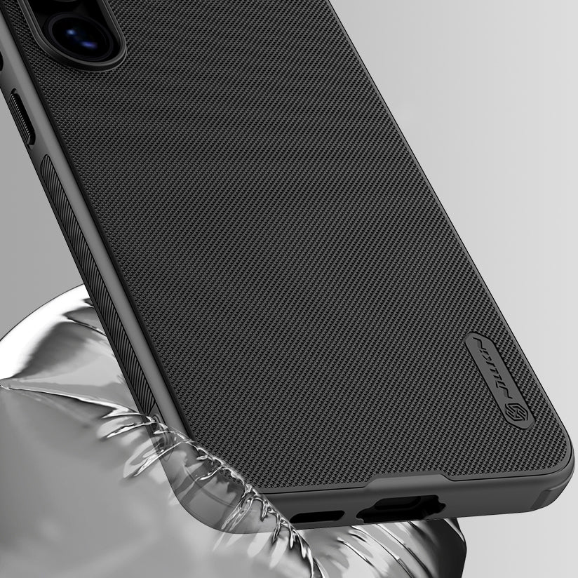 Handyhülle für Galaxy S24 FE, Nillkin Frosted Shield Pro Magnetic, Schwarz