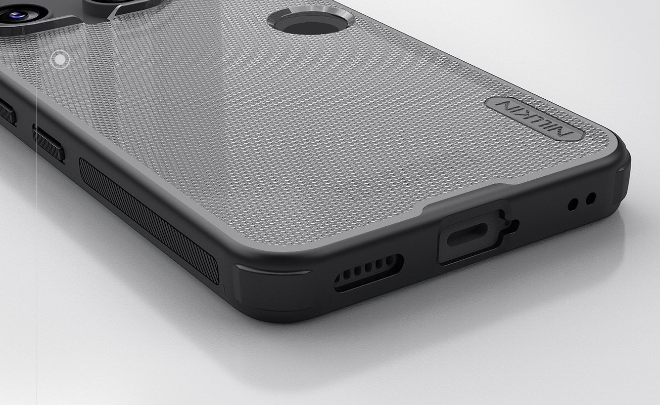 Handyhülle für Nothing Phone 3, Nillkin Frosted Shield Pro, Durchscheinend-Schwarz