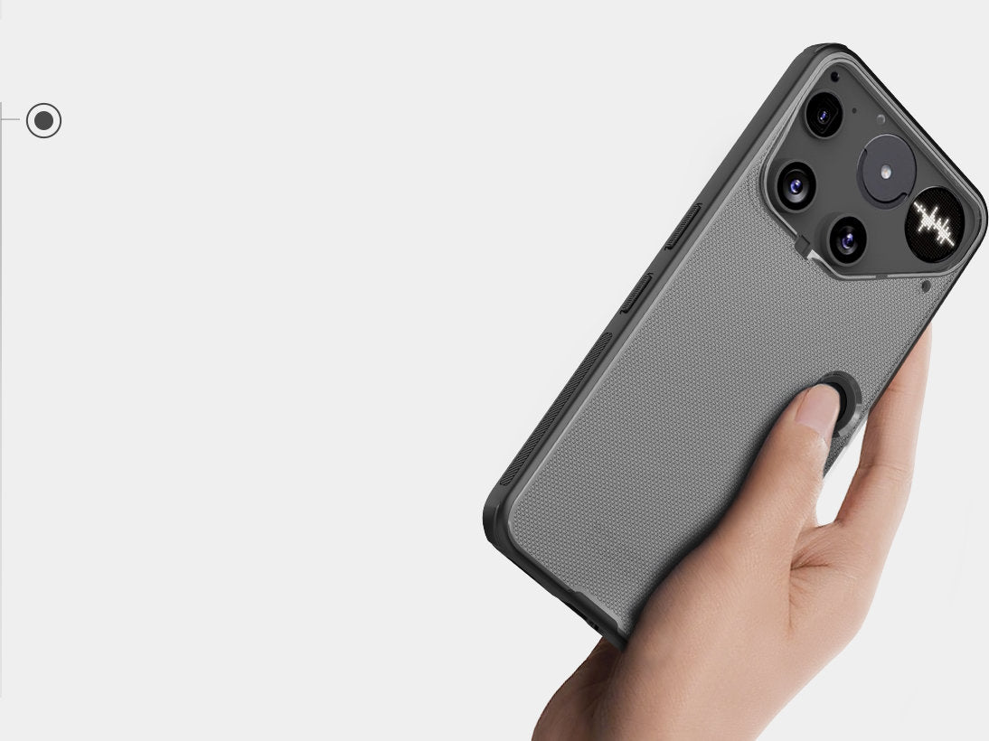 Handyhülle für Nothing Phone 3, Nillkin Frosted Shield Pro, Durchscheinend-Schwarz