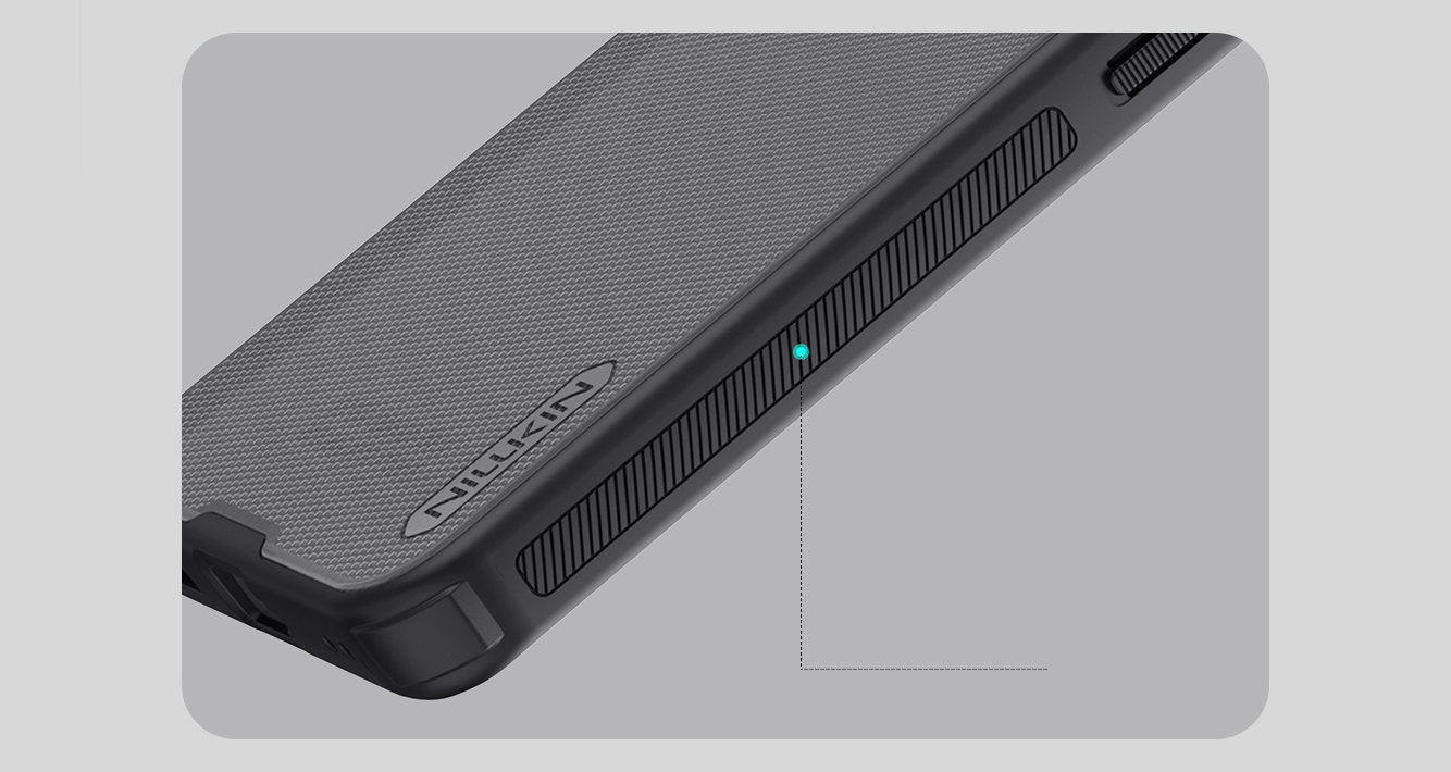 Handyhülle für Nothing Phone 3, Nillkin Frosted Shield Pro, Durchscheinend-Schwarz