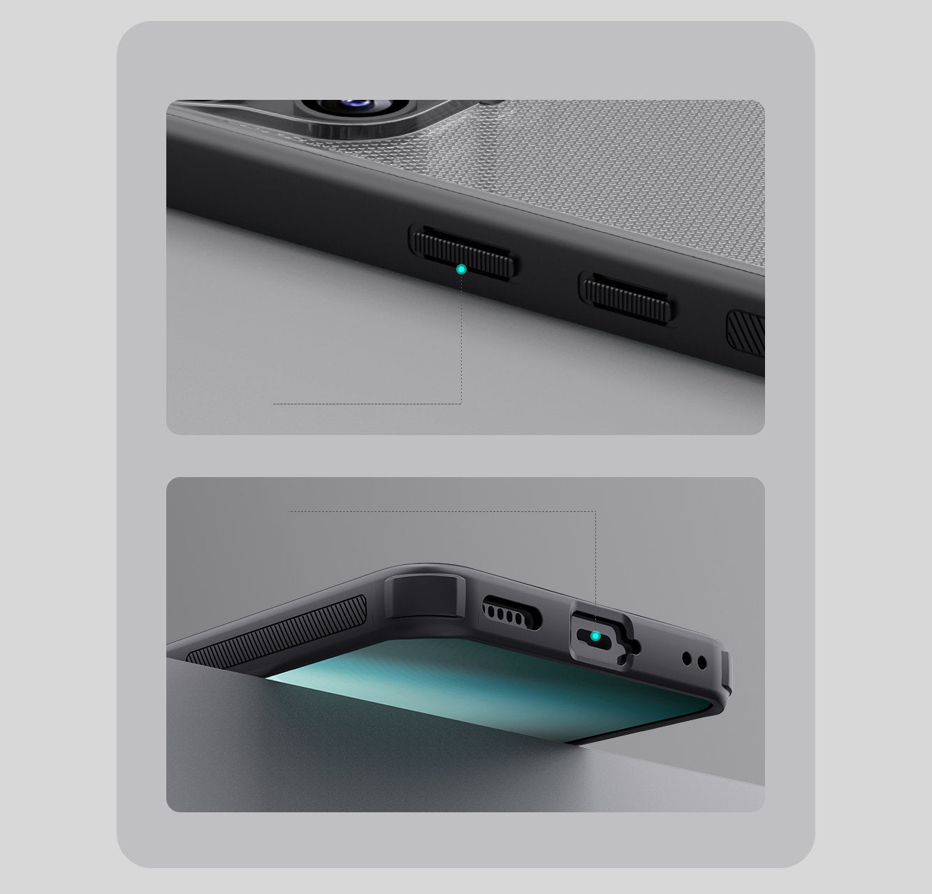 Handyhülle für Nothing Phone 3, Nillkin Frosted Shield Pro, Durchscheinend-Schwarz