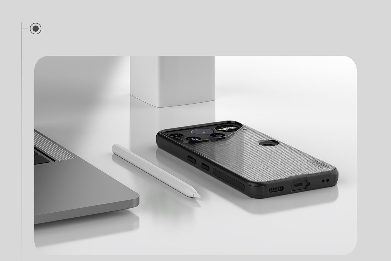 Handyhülle für Nothing Phone 3, Nillkin Frosted Shield Pro, Durchscheinend-Schwarz