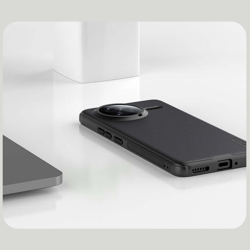 Handyhülle für Xiaomi POCO F7 Ultra, Nillkin Frosted Shield Pro, Schwarz