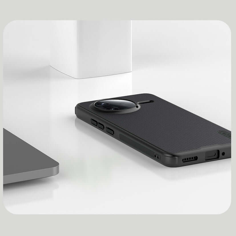 Handyhülle für Xiaomi POCO F7 Pro, Nillkin Frosted Shield Pro Magnetic, Schwarz