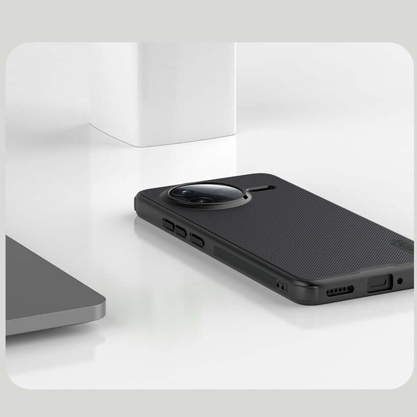 Handyhülle für Xiaomi POCO F7 Pro, Nillkin Frosted Shield Pro, Schwarz