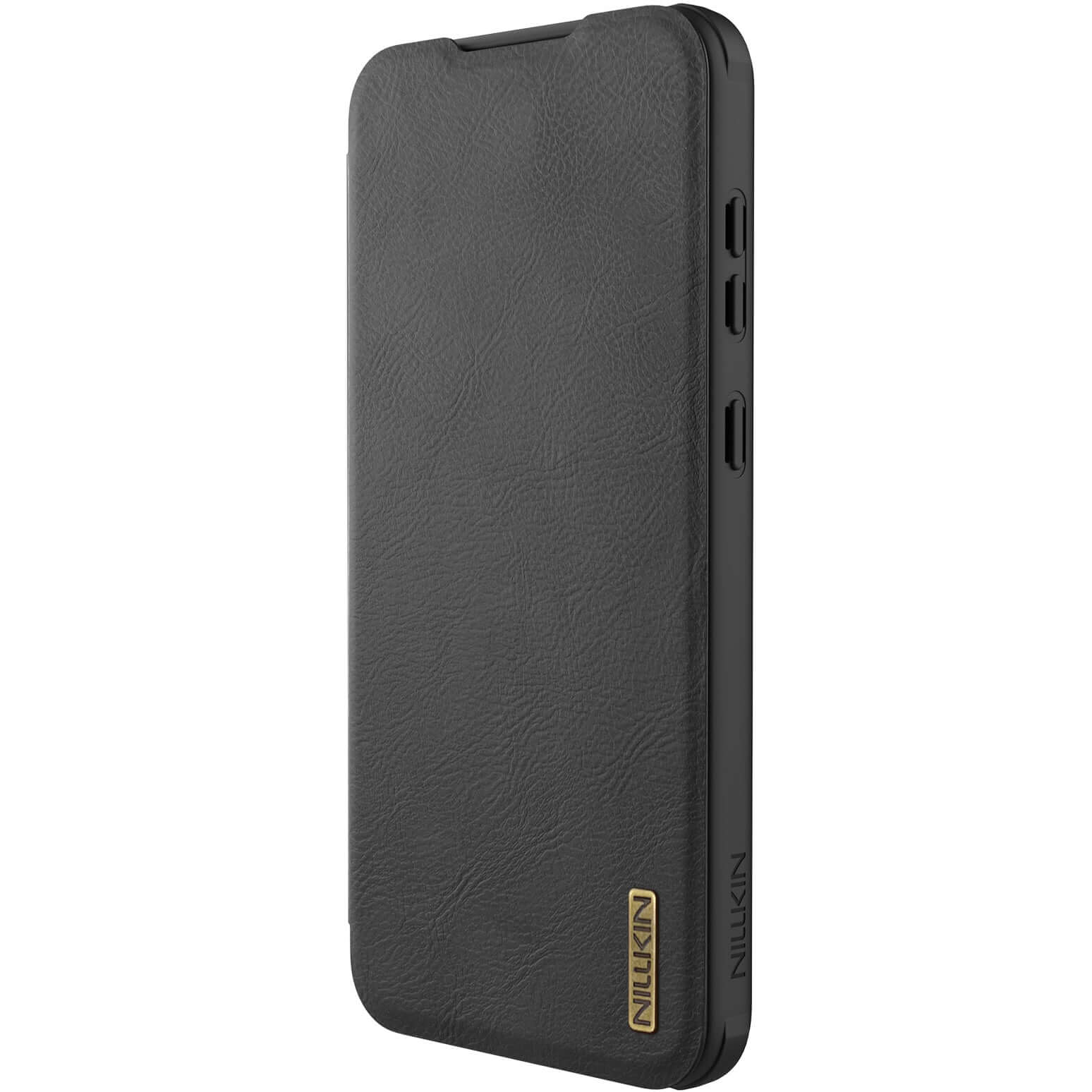 Handyhülle mit Klappe und Kameraschutz für Galaxy A56 5G, Nillkin Qin Pro, Schwarz