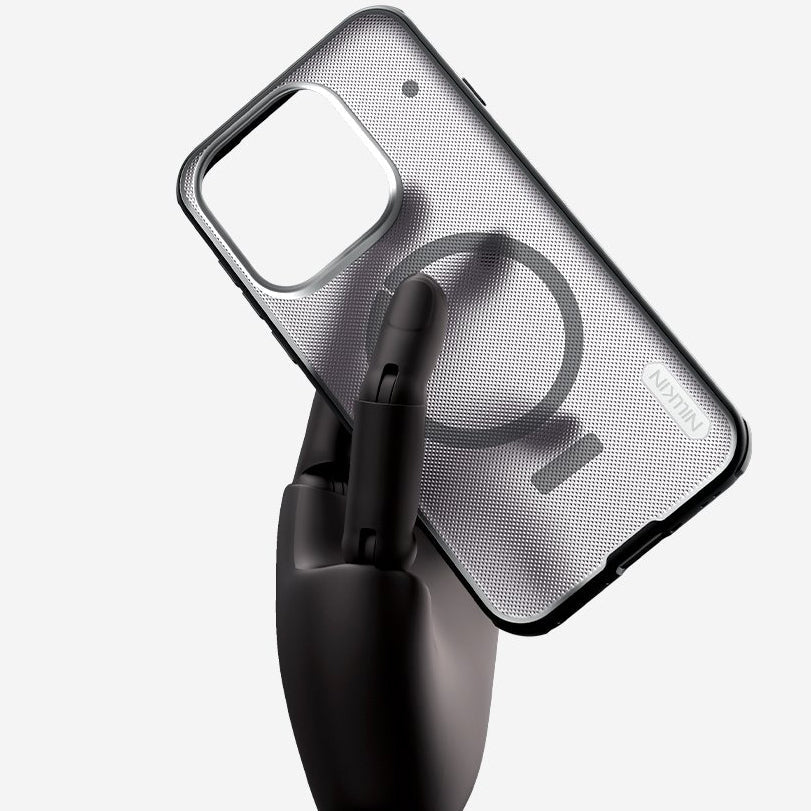Handyhülle für OnePlus 15, Nillkin Super Frosted Shield Pro Magnetic mit MagSafe, Rauchfarben