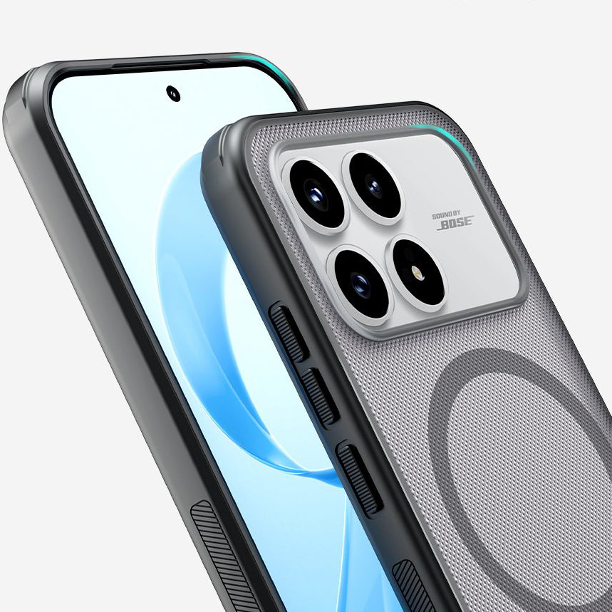 Handyhülle für Xiaomi POCO F8 Pro, Nillkin Super Frosted Shield Pro Magnetic mit MagSafe, Rauchfarben