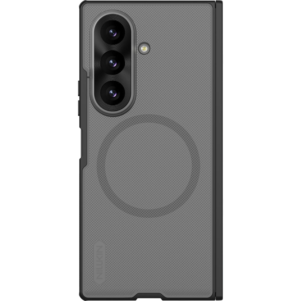 Handyhülle für Galaxy Z Fold8 Ultra, Nillkin Super Frosted Shield Fold Magnetic, Geräuchert mit schwarzem Rahmen