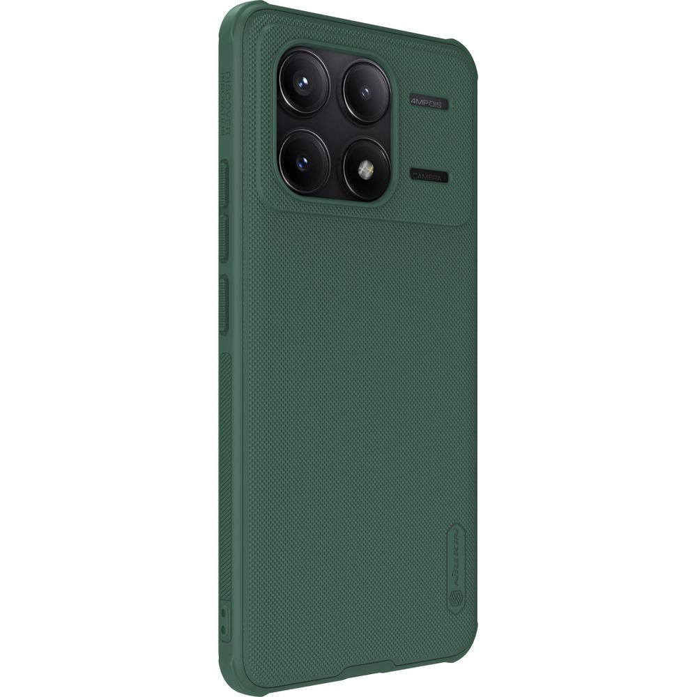 Handyhülle für Xiaomi Poco F6 Pro / Redmi K70 / K70 Pro, Nillkin Super Frosted Shield Pro Magnetic, Dunkelgrün