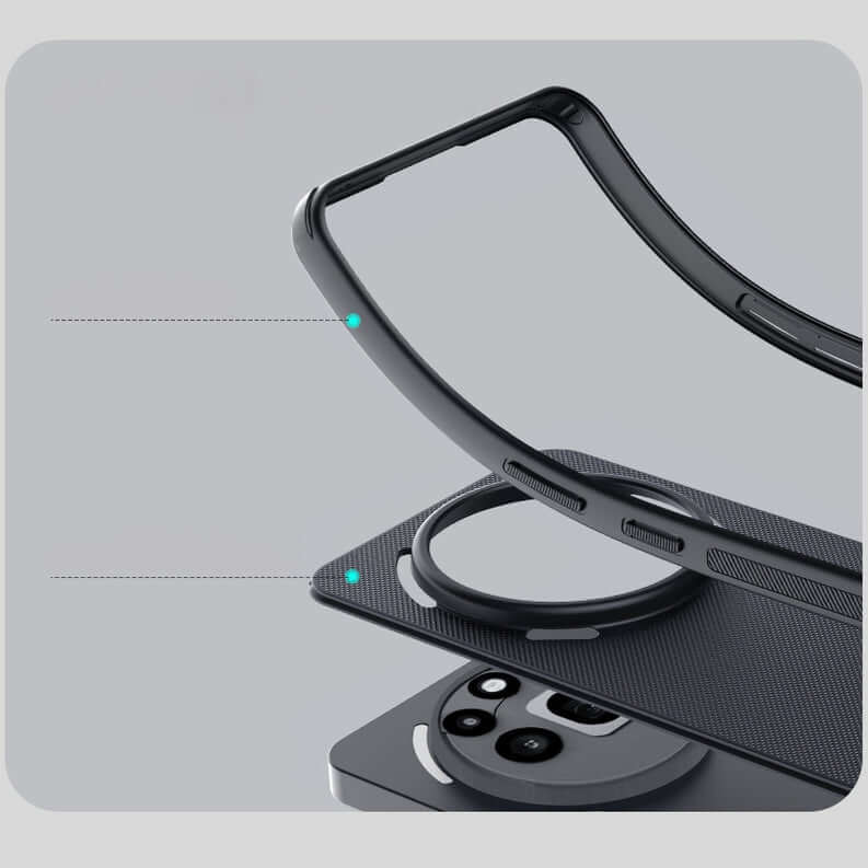 Handyhülle für Nothing Phone (3a) Pro, Nillkin Frosted Shield Pro, Schwarz