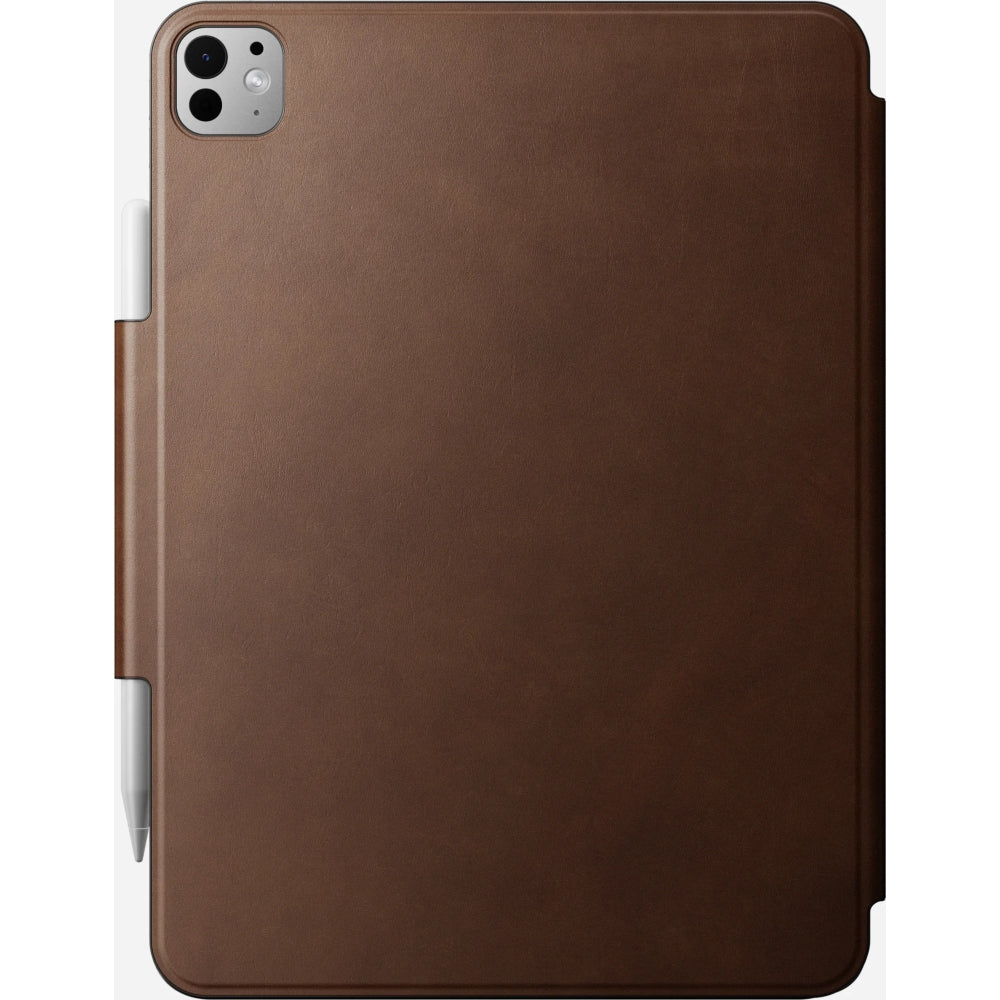 Schutzhülle mit Klappe für iPad Pro 11"(2022/2021/2020/2018), Nomad Leather Folio Plus, Braun