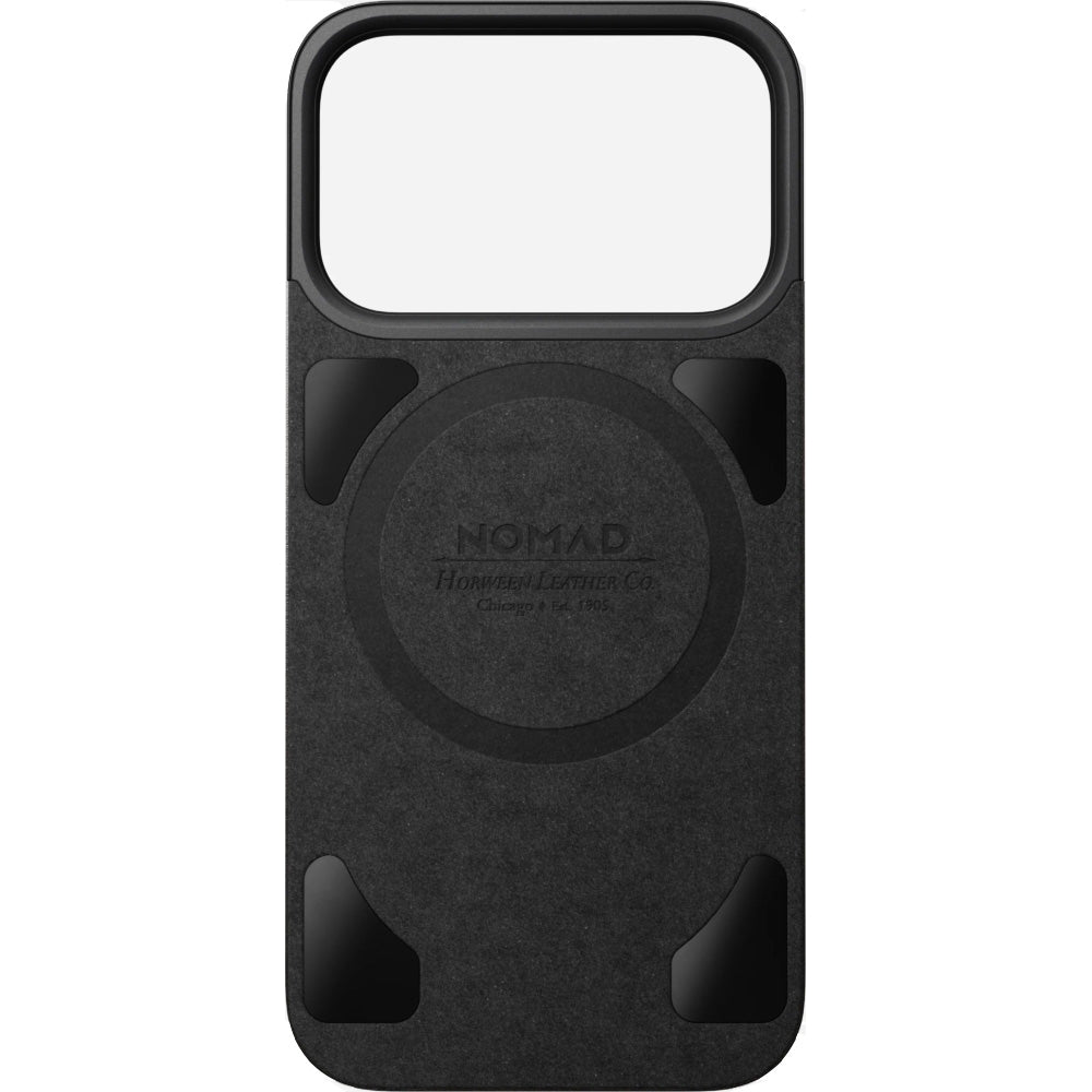 Leder Handyhülle für iPhone 17 Pro, Nomad Magnetic Leather Back, Schwarz