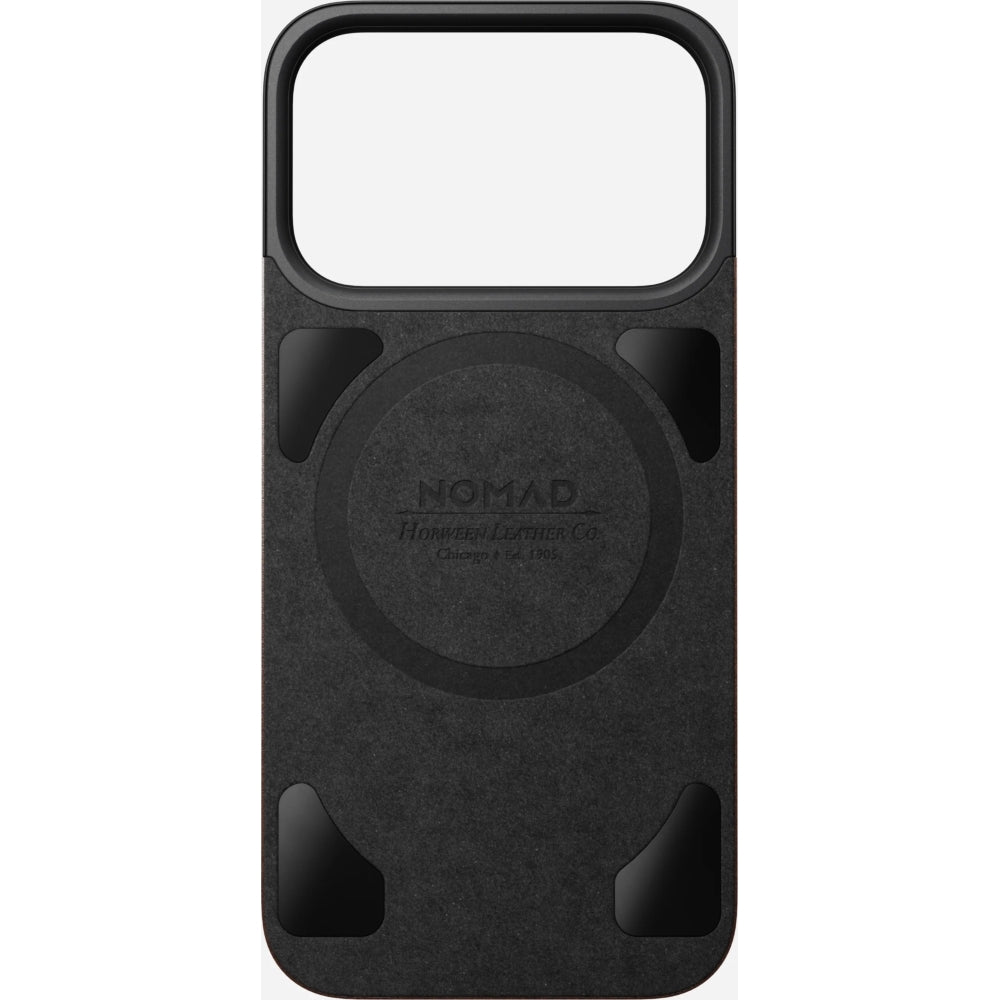 Leder Handyhülle für iPhone 17 Pro, Nomad Magnetic Leather Back, Braun
