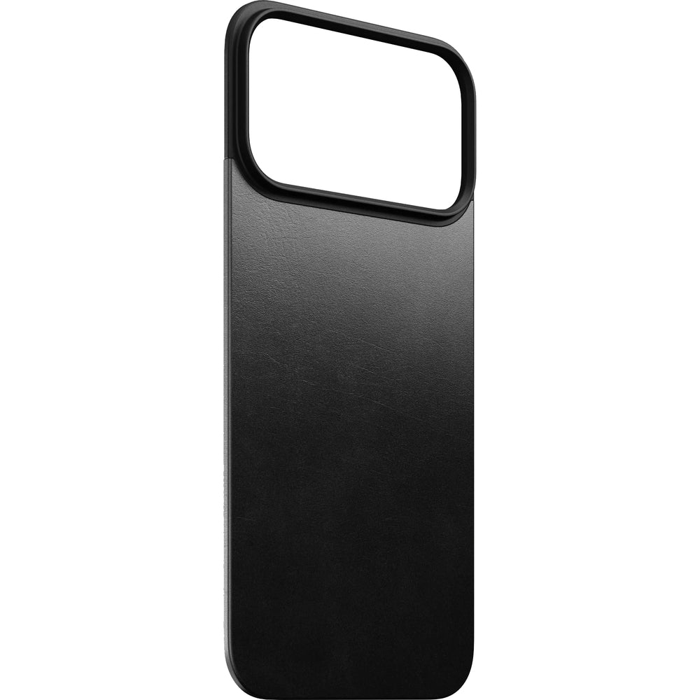 Leder Handyhülle für iPhone 17 Pro Max, Nomad Magnetic Leather Back Horween Series mit MagSafe, Schwarz