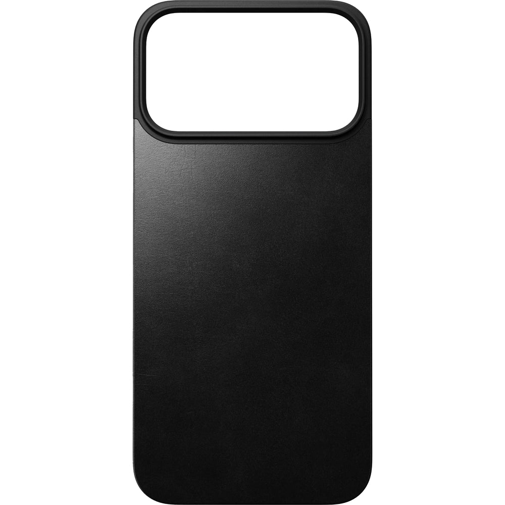 Leder Handyhülle für iPhone 17 Pro Max, Nomad Magnetic Leather Back Horween Series mit MagSafe, Schwarz