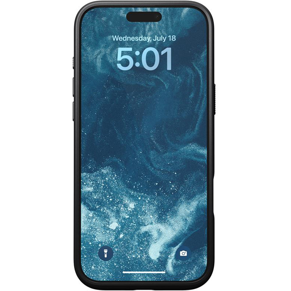 Leder Handyhülle für iPhone 16 Pro Max, Nomad Modern Leather mit MagSafe, Schwarz