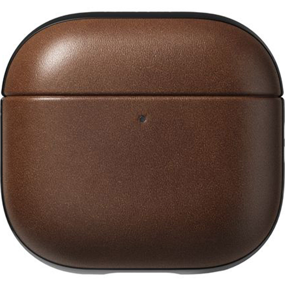 Hülle für AirPods 4, Nomad Modern Leather Case, Braun