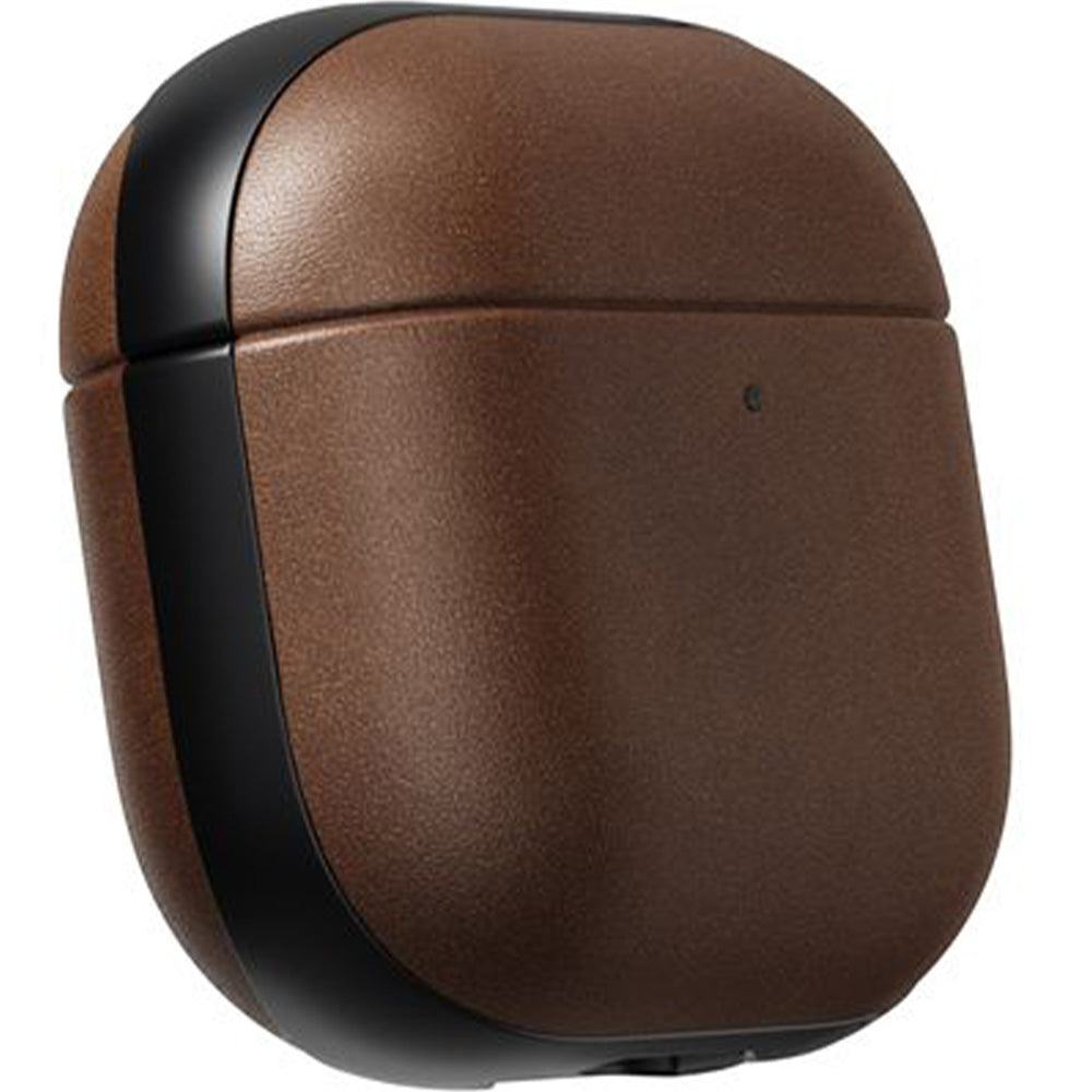 Hülle für AirPods 4, Nomad Modern Leather Case, Braun