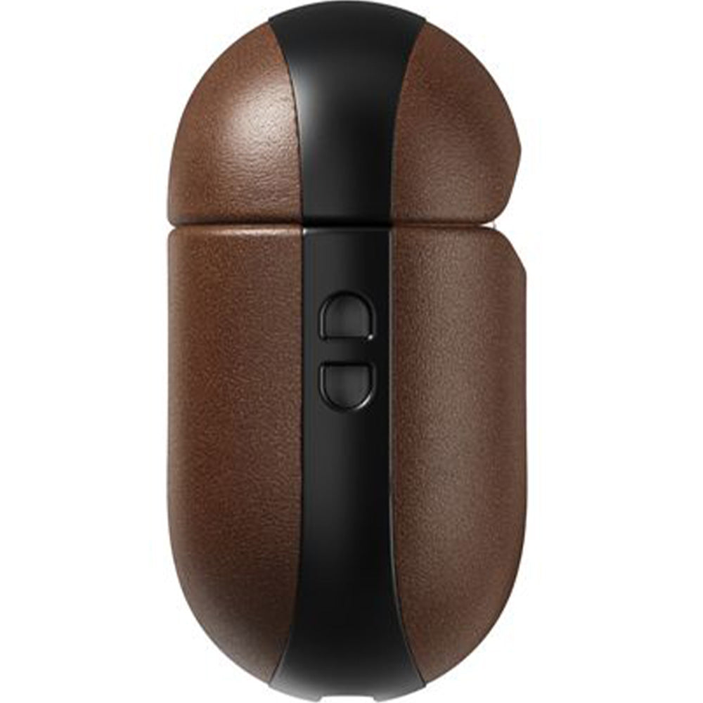 Hülle für AirPods 4, Nomad Modern Leather Case, Braun