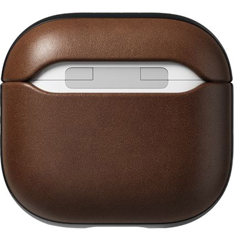 Hülle für AirPods 4, Nomad Modern Leather Case, Braun