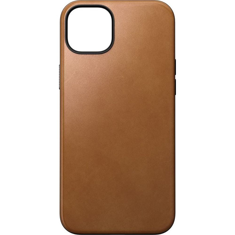 Leder Schutzhülle Nomad Modern Leather MagSafe für iPhone 15 Plus, Braun