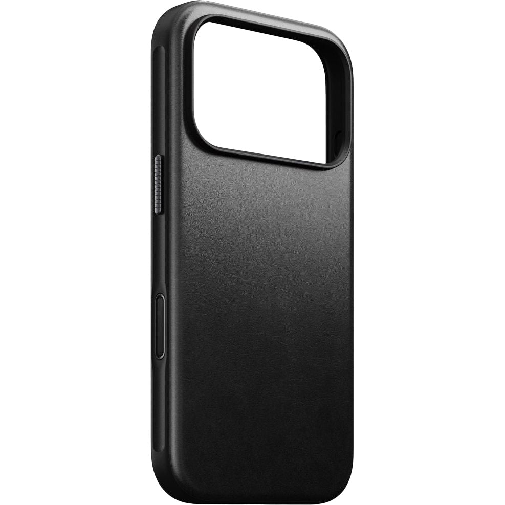 Handyhülle aus Naturleder für iPhone 17 Pro, Nomad Modern Leather Case Horween Series mit MagSafe, Schwarz