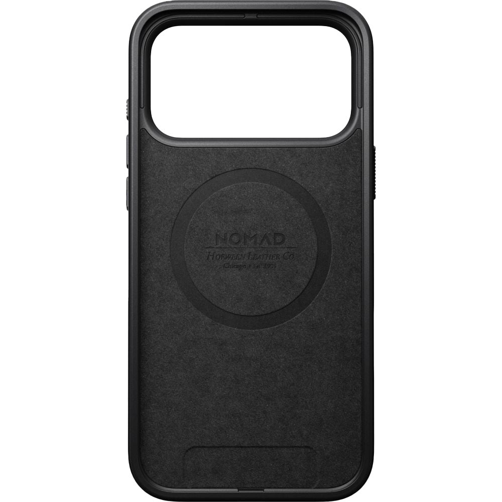 Handyhülle aus Naturleder für iPhone 17 Pro Max, Nomad Modern Leather Case Horween Series mit MagSafe, Rustikal Braun