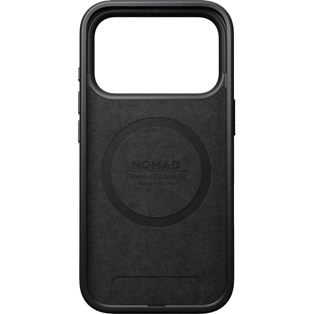 Handyhülle aus Naturleder für iPhone 17 Pro, Nomad Modern Leather Case Horween Series mit MagSafe, Braun