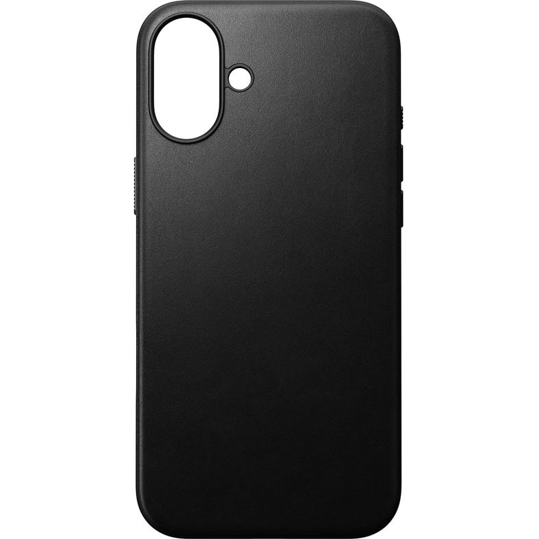 Leder Handyhülle für iPhone 16 Plus, Nomad Modern Leather MagSafe, Schwarz