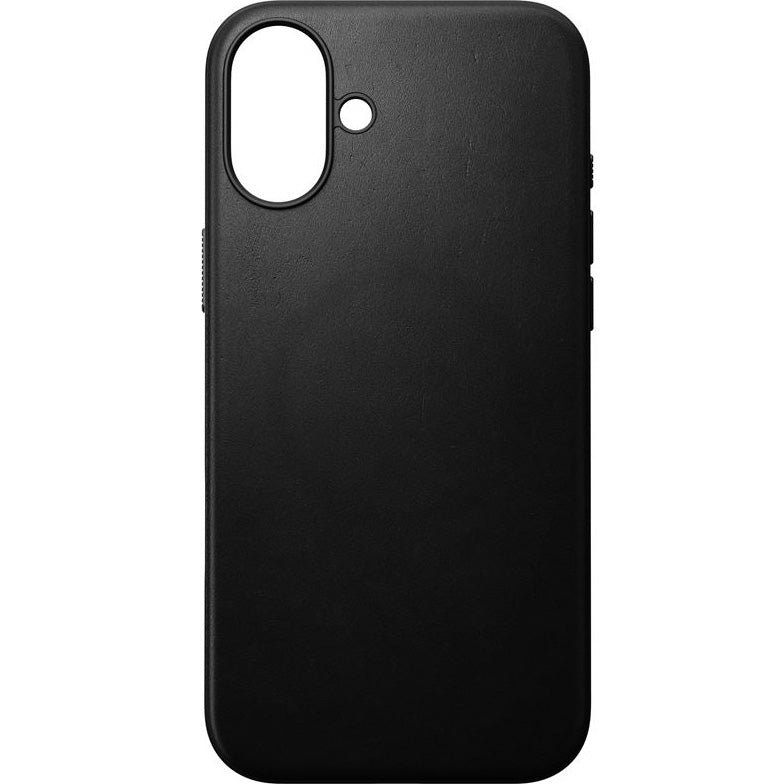 Leder Handyhülle für iPhone 16 Plus, Nomad Modern Leather MagSafe, Schwarz